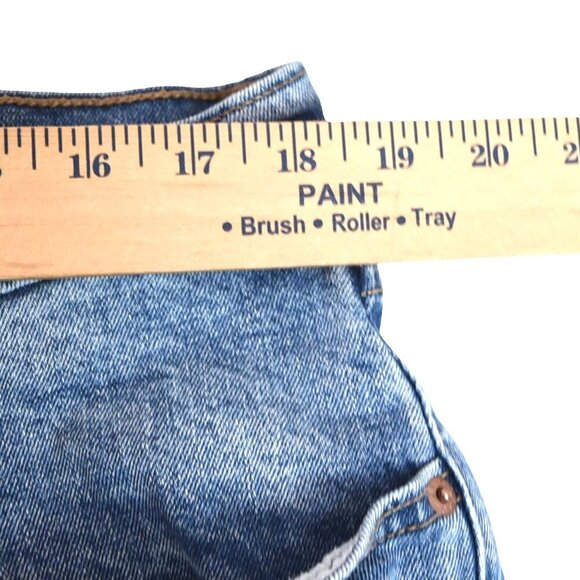 Signature by Levi Strauss Denim Shorts Jort W38 Blue Relaxed Fit 5-Pocket Cutoff - Picture 6 of 11